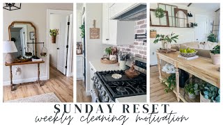 SUNDAY RESET // WEEKLY CLEANING // RELAXING CLEANING // COTTAGE HOME // CHARLOTTE GROVE FARMHOUSE