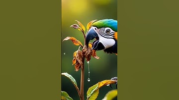 “The Parrot Who Saved a Tree in the Desert — and Then Started Crying!”#ai #save #tree #plants