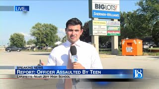 WLFI LIVE: Lafayette police officer assaulted by teen screenshot 2