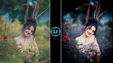 Lightroom realistic dark effect photo editing tutorial | lightroom background colour change preset