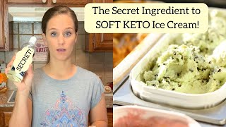 Keto Ice Cream that stays soft with 1 Ingredient! Ninja Creami not needed! Mint Chocolate Chip! screenshot 1