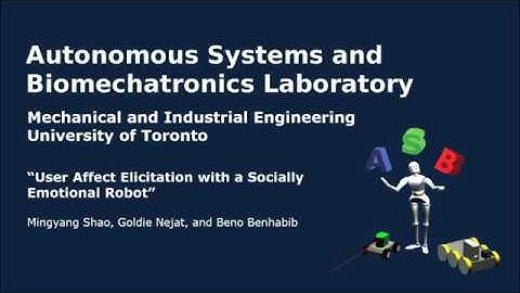 User Affect Elicitation with a Socially Emotional Robot