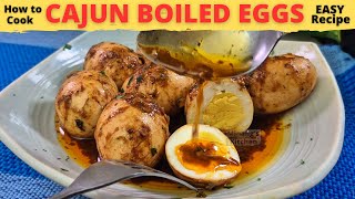 CAJUN BOILED EGGS | Boiled Eggs In CAJUN SAUCE | EASY Recipe