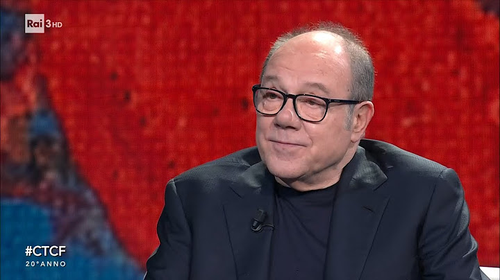 L'attore e regista Carlo Verdone ospite di Fabio Fazio - Che Tempo Che Fa 22/01/2023