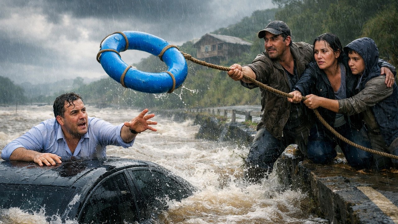 EMPRESÁRIO PERDE TUDO NUMA TEMPESTADE EM VIAGEM DE NEGÓCIOS - ATÉ QUE FAMÍLIA POBRE...