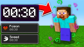 Minecraft, But Every 30 Seconds I get a RANDOM Effect...
