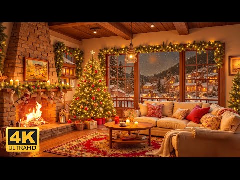 Christmas Background Piano Music With Warm Crackling Fireplace To Relax Christmas Cabin Ambience Christmas Background Piano Music With Warm Crackling Fireplace To Relax Christmas Cabin Ambience