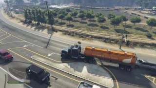 Grand Theft Auto V crash with ejection