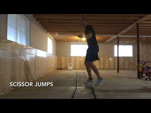 Scissor Jumps - AGILITY LADDER