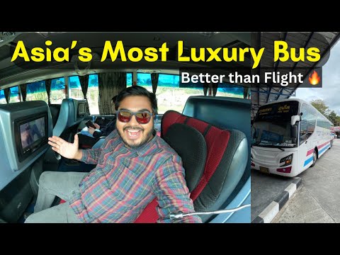 Phuket to Bangkok in FIRST CLASS Bus | Asia’s Most LUXURY | COMPLIMENTARY Snacks and Dinner 🔥