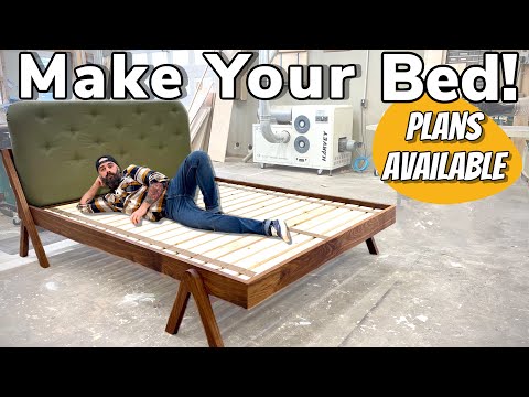 Ultimate DIY Bed Build || Easy Wooden Bed Plans