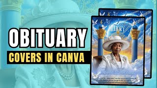 How to make a obituary| Canva Hacks & Tips| Canva Tutorial| How to make a funeral program DIY
