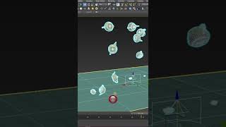 Super spray particle Part.2 #3dsmax #shorts