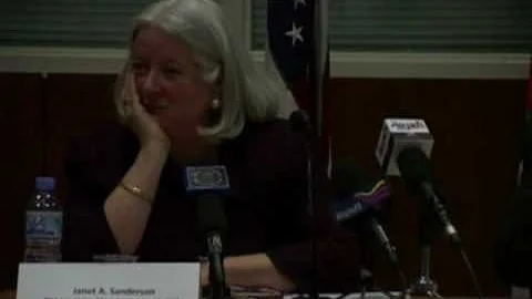 DAS Janet Sanderson Press Conference in Algiers, p...