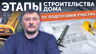 Этапы строительства частного дома - от подготовки участка до завоза мебели!