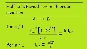 Half Life period for 