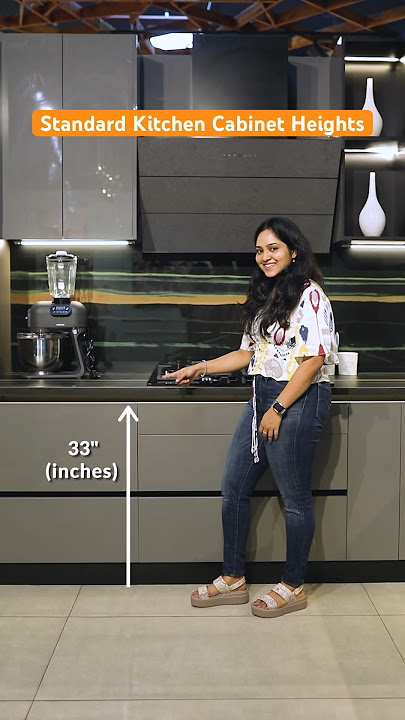 Standard Kitchen Cabinet Height📍 #kitchen #decor #home #homedecor #classic #interiordesign #design