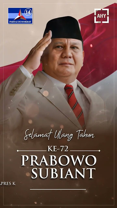 Selamat Ulang Tahun Pak Prabowo