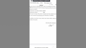 OSSC#AMIN#APPLICATION REJECTED