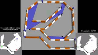 Cooperative SLAM using particles intersection network