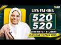 +1 State Topper Interview - LIYA FATHIMA | Plus One Result (520/520) | Agni Batch Student