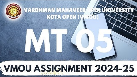 Bsc maths vmou assignment |.Mt 05 vmou assignment | bsc vmou assignment solved | new vmou assignment