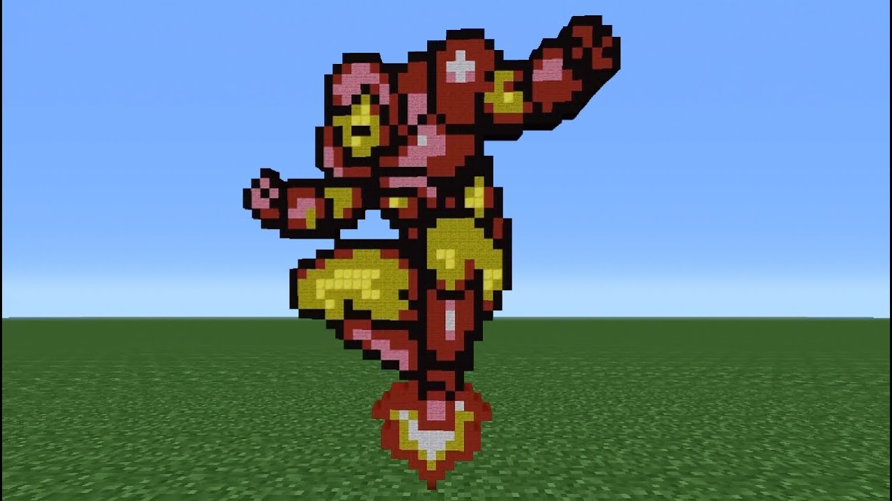 iron man minecraft statue