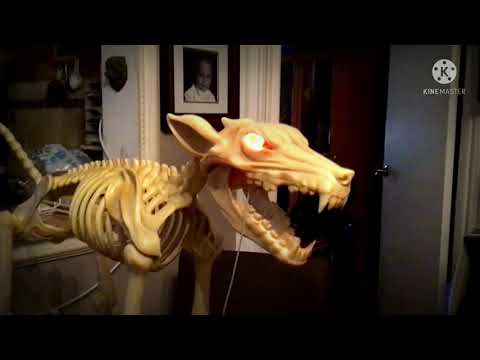 Home accents new for 2021 howling skeleton wolf