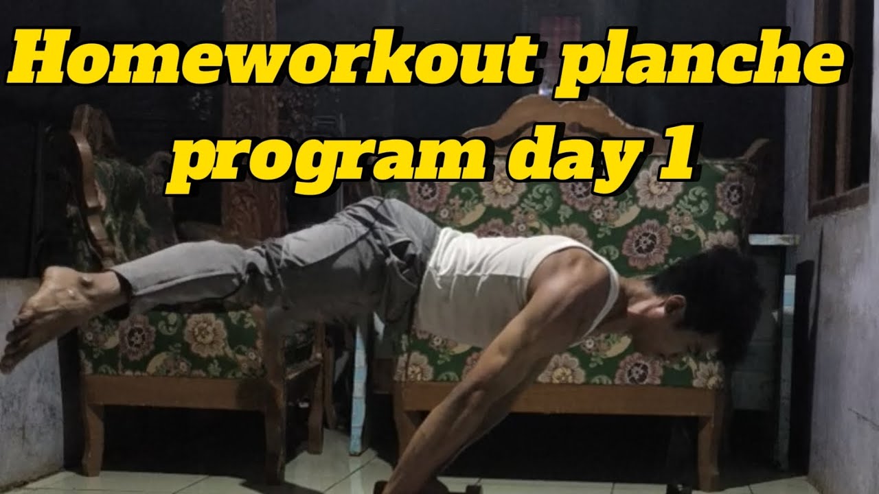 Homeworkout planche program day 1