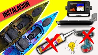 ✔Como poner el TRANSDUCTOR de la SONDA al KAYAK🚤 sin hacer Agujeros ni usar Siliconas!! || Tutorial