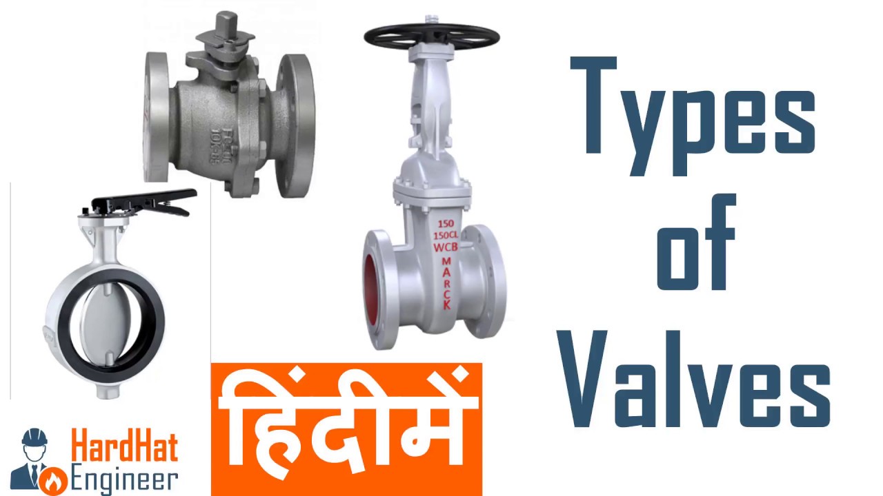 Types of Valves in Hindi 9 Types of Pipe Valves हिंदी में (Gate