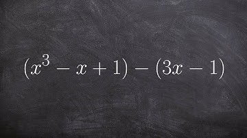 How to change the subtraction of two polynomials to addition