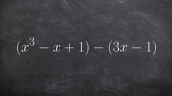 How to change the subtraction of two polynomials to addition