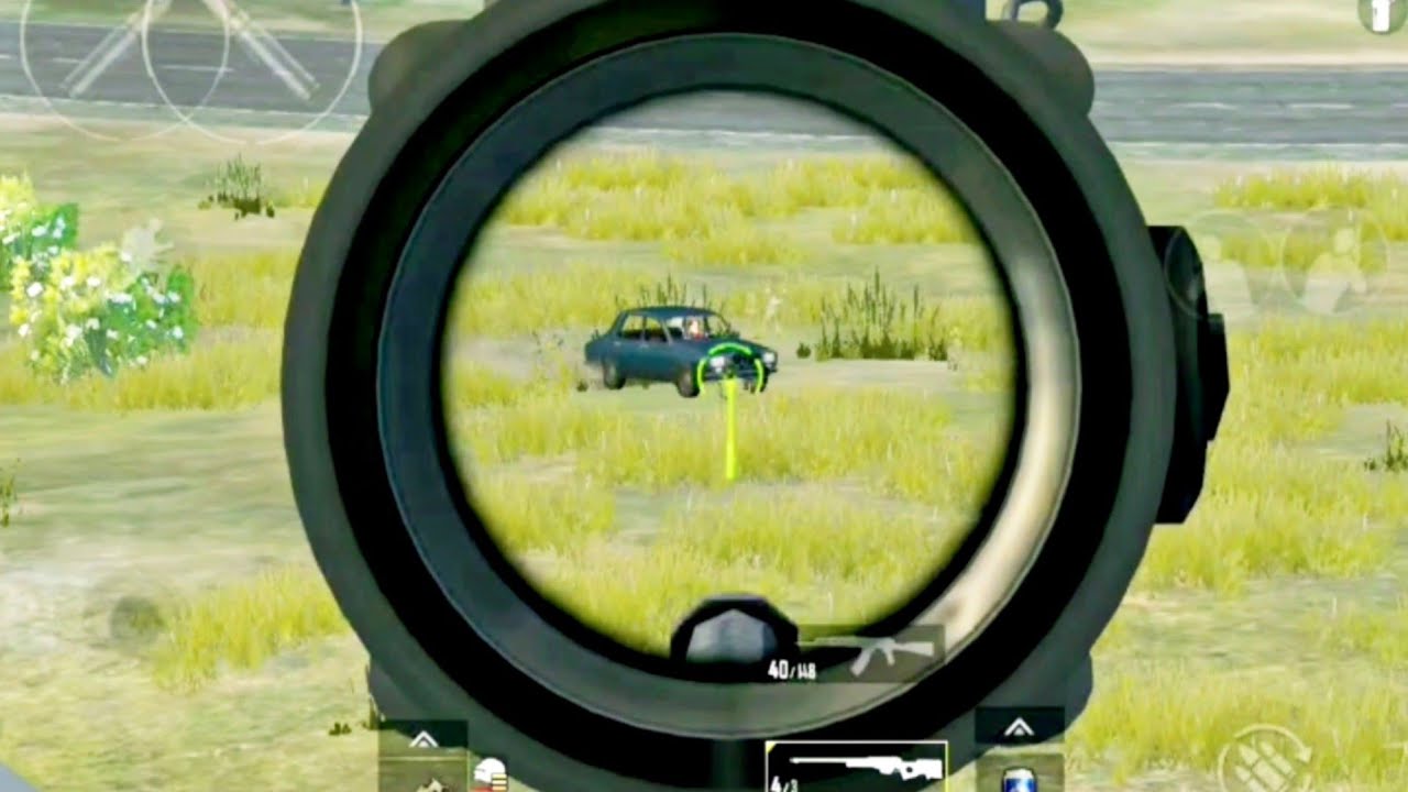 🔥 AWM Running Car Headshot 🥰 Pubg Lite 