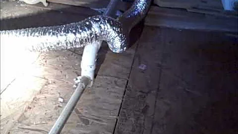 Incorrect Plumbed HVAC Condensate Drain Line Found by Franklin TN Home Inspector.wmv