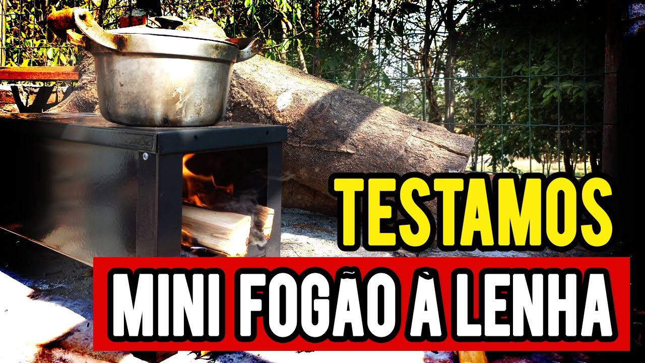 TESTAMOS O MINI FOGÃO ALTERNATIVO | FOGÃO A LENHA PARA APARTAMENTO E SOBREVIVENCIALISMO