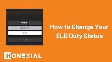 My20 ELD How to Change Your Duty Status - ELD Tutorial