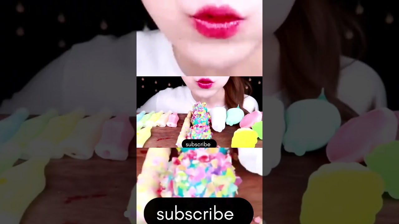 ASMR *WAX CANDY PARTY* HOME MADE WAX CANDY, WAX BOTTLE, WAX STICKEATING SOUNDS MUKBANG 먹방 咀嚼音