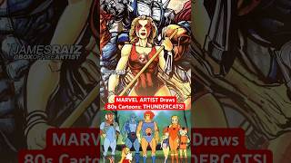 PRO ARTIST draws 80s CARTOONS!  THUNDERCATS!!!