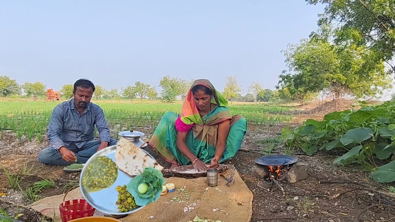 साधी सोपी  चुकाशेपू गरगटा आणि देशी भेंडीची भाजी,वनभोजन