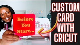 CRICUT FOR BEGINNERS: HOW TO MAKE A CARD IN CRICUT DESIGN SPACE