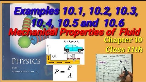 Examples 10.1, 10.2, 10.3, 10.4, 10.5 and 10.6 | Class 11th | Chapter 10 | full calculations