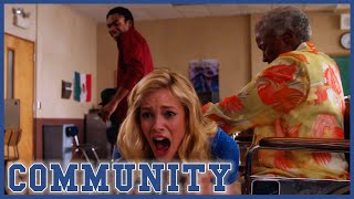 Britta Gets Spanked While Troy Cries | Community Resimi