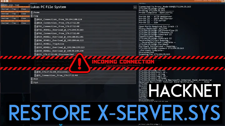 How to restore X-Server.sys in HACKNET!