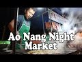 Ao Nang Night Market, Ao Nang Krabi Thailand. Thai Street Food & Shopping at Ao Nang Walking Street