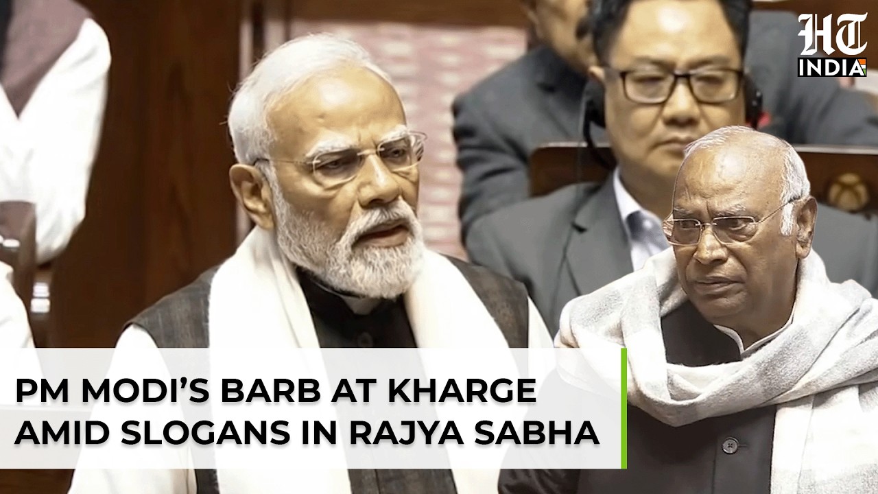 PM Modi’s Jibe At Kharge Over ‘Let The LoP Speak’ Chants In Rajya Sabha; ‘Considering Your Age…’