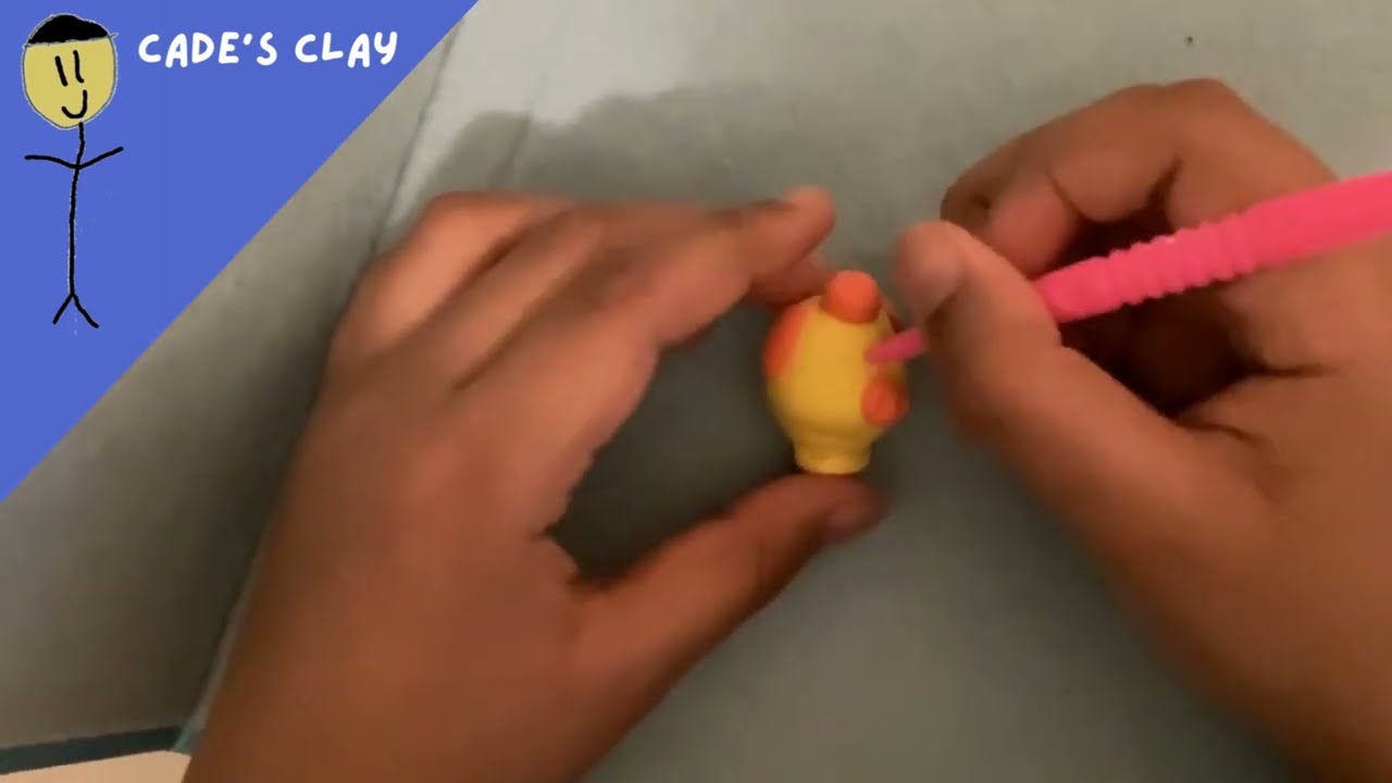 Piggy and Doggie Playing Air Dry Clay Creation