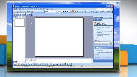 Microsoft® PowerPoint 2003: How to insert a table presentation on Windows® XP