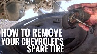 How to remove the spare tire on your Chevy Truck - How to maintain your Spare Tire on your Chevrolet by LSx MOTORSPORTS 1,663 views 5 months ago 9 minutes, 13 seconds