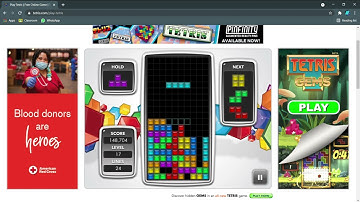 Tetris (Web) Speedrun 300k any level start (lvl 15) 1:18 (third place record)